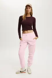 [Body] Body - Plush Essential Gym Sweatpant - Cherry dream M CHERRY DREAM