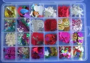 #26 Embellishments Sequins Spangles Metallics Bling Christmas Scrapbook Crafts