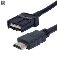 在飛比找Yahoo!奇摩拍賣優惠-HDMI車載高清音視頻專用線 hdmi E type to 