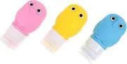 Gogogmee 3pcs Squeeze Lotion Bottles Travel Friendly Shampoo Containers for Creams Lotions Multi Color Dispenser for Easy Use and Identification