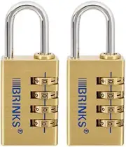 30Mm Solid Brass 4-Dial Resettable Padlock - Chrome Plated (Pack of 2)