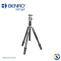 在飛比找Yahoo奇摩購物中心優惠-BENRO百諾 FBAT24CVX25 蝙蝠系列碳纖維三腳架