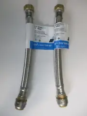 Sharkbite Max Flex Water Heater Connector 3/4" X 3/4"fip X 12" - 2 PC