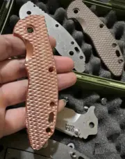 Purple Copper Patch for Rick Hinderer Knives XM18 3.5” Ripple Pattern Weightless