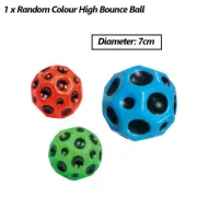 High Bounce Ball Rubber Hand Ball Exercise Stress Relief Squeeze Toy Balls 7CM