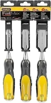 Stanley Hand Tools 16-970 3 Pc FatMax Short Blade Chisel Set