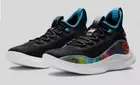 Under Armour Stephen Curry 8 Feel Good Flow Black Multicolor Red Blue 001 Size 4