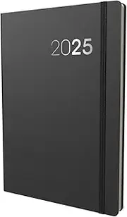 Collins Legacy 2025 Planner - A5 Week To View Diary - Black - (CL53.99-25) - Professional Weekly Planner with Soft Touch Cover