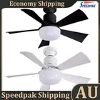 Small Ceiling Fans with Lights Remote Control for Bedroom Kitchen Living Room AU
