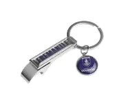 Fremantle Dockers Metal Bottle Opener Keyring with 2cm Disc Official AFL (tracki