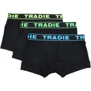 Tradie Men's Bamboo Trunks 3 Pack - Black