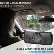 Wireless Bluetooth Handsfree Car Kit Speakerphone Multipoint Sun Visor Speaker