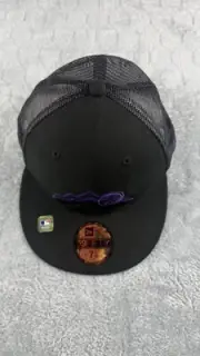 New Era 59 Fifty MLB Colorado Rockies 7 1/4 On Field Mesh Back Hat