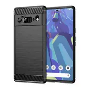 MCC Slim Google Pixel 6 Pro 5G Shockproof Soft Carbon Case Cover Skin 6Pro [Black]