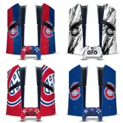 NHL MONTREAL CANADIENS VINYL SKIN FOR SONY PS5 PRO DIGITAL EDITION BUNDLE
