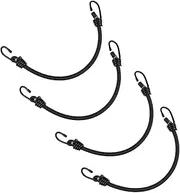 Gadpiparty 4pcs Durable Elastic Straps for Luggage and Camping Heavy Duty Binding Rope with Quality Hooks for Trucks Bikes and Outdoor Activities