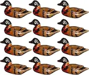 LIFKOME 12pcs Wooden Duck Chopstick Holders Decorative Figurines for Table Dining Stable Rest for Chopsticks Spoons Forks Cutlery for Banquets and Family Gatherings