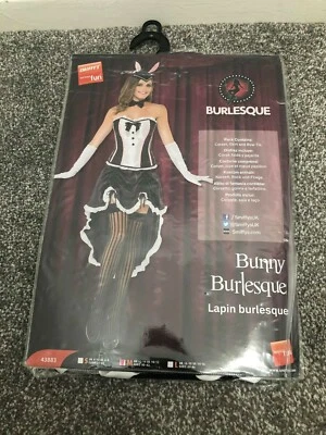 Bunny Burlesque Halloween Hen Do Fancy Dress Outfit - New! Medium with Extras!