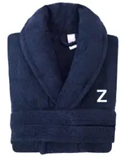 DePera Home Monogrammed Shawl Turkish Cotton Bathrobe