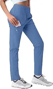 [Pioneer Camp] Women's Hiking Pants UPF 50+ Elastic Waist Drawstring Ultra-Stretch Lightweight Outdoor Cargo Pants for Travel