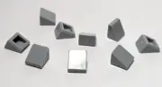 Lego - Lot of 9 - Grey/Gray, Slope 30° 1 x 1 x 2/3