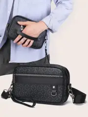 Bolso Monedero Carteras Para Hombre Billetera en Piel de Cuero Bolsas de Mano