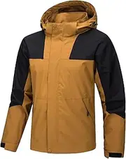 [KEOYA] Men's Waterproof Lightweight Hooded Jacket Softshell Outdoor Rain Jacket