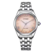 Citizen Woman Watch Lady Eco Drive Peach Pink Degrade EM1140-80X