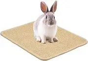 Bunny Scratch Pad,Animal Scratch Pad Bunny Scratcher | Natural Chew Toys Pet Supplies, Cooling Bedding Cage Accessories for Small Animal Biting Sleeping Nesting