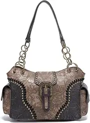 [Poneha] Tote Bag for Women Large Top Handle Handbags Ladies Hobo Purse with Pockets Zipper Waterproof PU Leather Crossbody Bag