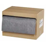 Spilltech Grsmf100h-Bx Sorbents, 18 Gal, 15 In X 100 Ft, Universal, Gray,