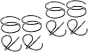 [ESOMAVRIX] 4 Pairs S925 Tremella Clip Fake Helix Dangle Earrings for Men Cuff Earrings for Women Helix Earrings Men Dangle Earrings Cross Ear Cuff Helix Ear Earings Silver Golden/806