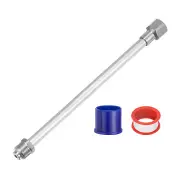 12"/30cm Airless Painting Spray Sprayer Gun Tip Extension Pole Rod Silver