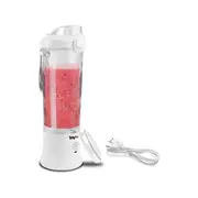 Total Chef Personal Blender, (600 Ml) Cordless Blender For Smoothies And Shakes, Type-c , 6 Stainless Steel Blades, White