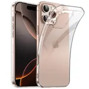 Apple iPhone 16 Pro Max (6.9") Ultra Slim Premium Crystal Clear TPU Gel Back Case by MEZON – Wireless Charging Compatible (iPhone 16 Pro Max, Gel) – FREE EXPRESS