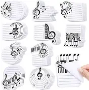 Yeaqee 40 Pads 1200 Sheets Music Themed Sticky Notes Pad Musical Shape Funny Sticky Notes for Music Teacher Appreciation Gift Music Concert Theme Party Favors Craft Bulletin Board Home Wall Decor