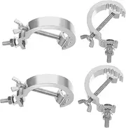 Vaguelly 4pcs Stage Light Hook LED Strip Light Clips Clamps Scaffold Clamp Truss Clamp Spot Flush Par Lights Beam Disco Light Bulb Outdoor LED Lights LED Par Light Cob Aluminum Alloy Silver