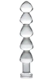 Master Series 5 Bead 11" Glass Dildo