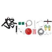 48M Flying Fox Zip Line Kit Playground Cubby House Backyard Zipline +Brake +Seat