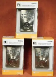 3 New In Box RELIABILT Bragg Satin Nickel Electronic Deadbolt with Keypad NICE