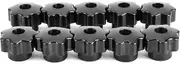 10PCS Nuts Knob Grip, Plastic Clamping Handle Nut, Wear Resistant Through Hole Knob Clamping Handle for Drilling Machines Saw Fences Lathes (CM8*32 (agujero pasante))