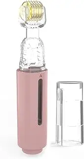 Infusion Derma Roller Skin Care Microneedling Beauty Tool at Home Microneedles for Face Scalp Lips Dermaroller 0.25mm (Pink)