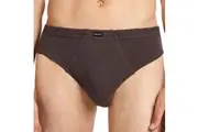 Holeproof Cotton Interlock Brief 4-Pack M16744 Blk/Brn/Blu/Gry