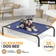 35" Elevated Cooling Dog Bed Pet Breathable Mesh Portable Cot w/Detachable Frame