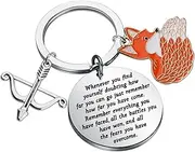 [MAOFAED] Literary Book Inspired Gift Archer And Fox Keychain Fantasy Book Reader Gift Bookish Merchandise