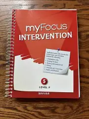 NEW My Focus Intervention, Grade 5, Level F, Homeschool, Pearson Savvas