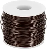 uxcell 15 Gauge Anodized Aluminum Craft Wire Bendable Bonsai Training Wire 223 Feet 1.5mm for Sculpting Crafts Wreath Floral Beading Jewelry Making, Brown