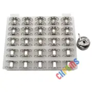 Fits For Viking Elna Bernina Bernette 1 Bobbin Case&25 Bobbins With BOX