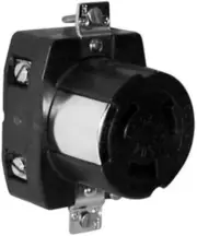 6369CR Marine 3-Pole 4-Wire Electrical Dockside Receptacle (50-Amp, 125/250-Volt