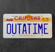Back to the Future OUTATIME License Plate - Price reduced due to Minor Scratches